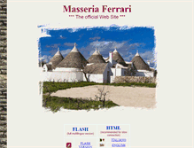 Tablet Screenshot of masseriaferrari.it
